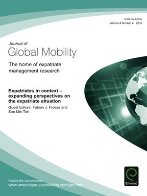 cover image of Journal of Global Mobility: The Home of Expatriate Management Research, Volume 4, Number 4